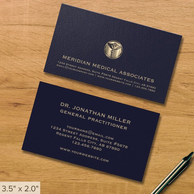 Elegante tarjeta médica de visita (Subido por el creador)