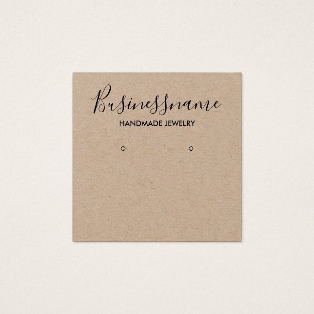 Elegante tarjeta minimalista de visualización del  (Anverso)