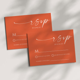 Elegante tarjeta Minimalista Verona Sunset Wedding