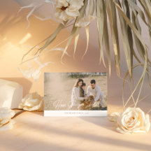 Elegante tarjeta navideña de fotografía familiar d