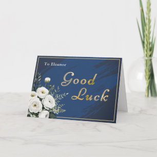 Elegante Tarjeta Personalizada de Buena Suerte con