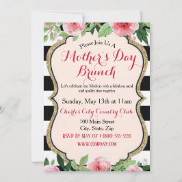 Elegante tarjeta plana de bienvenida de brunch par