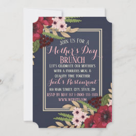 Elegante tarjeta plana de invitación al Día de la 