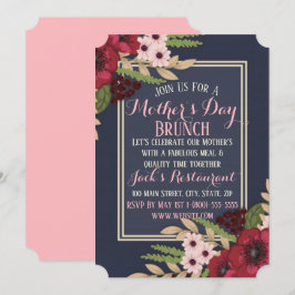 Elegante tarjeta plana de invitación al Día de la