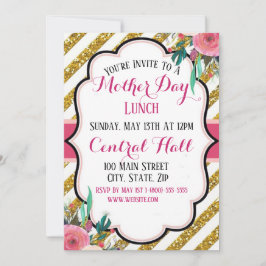 Elegante tarjeta plana de invitación al Día de la 