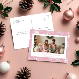 Elegante tarjeta postal de fotos para festejos de 