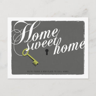 Elegante tarjeta postal de Invitación de nueva dir