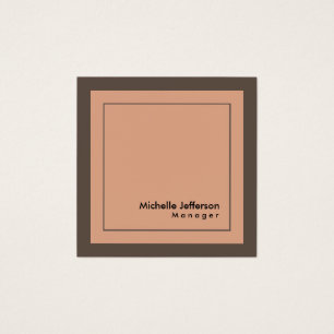 Elegante tarjeta profesional de perfil Minimalista