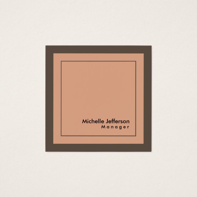 Elegante tarjeta profesional de perfil Minimalista (Anverso)