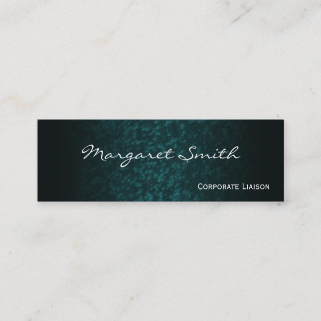 Elegante tarjeta profesional profesional delgada p (Anverso)