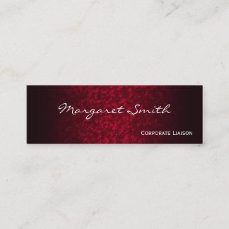 Elegante tarjeta profesional profesional delgada p