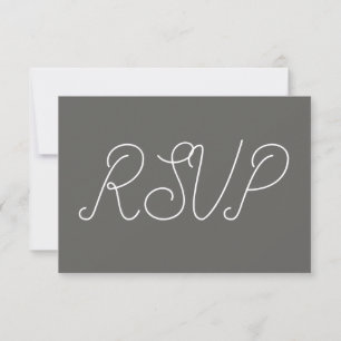 Elegante tarjeta RSVP