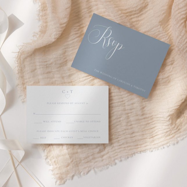 Elegante tarjeta RSVP de elección de comida de Bod (Subido por el creador)