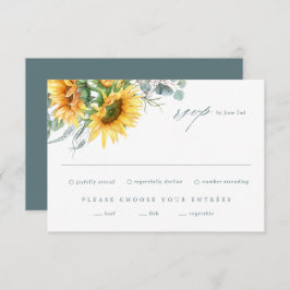 Elegante tarjeta RSVP de Eucalyptus Wedding