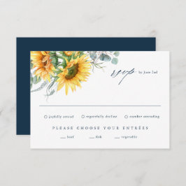 Elegante tarjeta RSVP de Eucalyptus Wedding