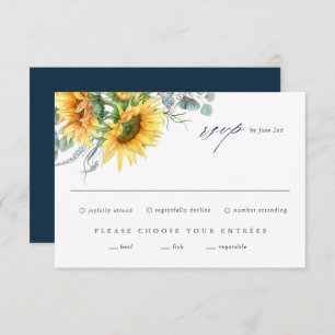 Elegante tarjeta RSVP de Eucalyptus Wedding