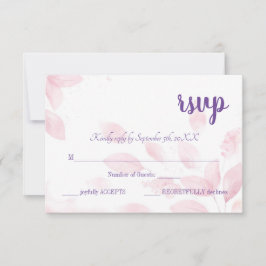 Elegante tarjeta RSVP - Personalizable completo