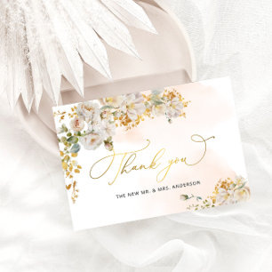 Elegante tarjeta Rubor Floral Bridal Shower