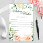 Elegante tarjeta Rubor Rosa Greenery Advice and Wi<br><div class="desc">Elegante tarjeta Rubor Rosa Greenery Advice and Wishes. Para una personalización adicional,  no dude en ponerse en contacto conmigo.</div>