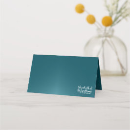 Elegante tarjeta Verde azulada Blue Place o tarjet