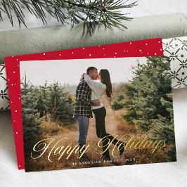 Elegante Tarjetas de Felices Fiestas con Caligrafí