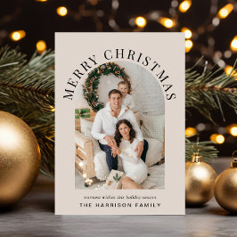 Elegante Taupe de Fotos del Arco de Navidad de Fel