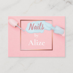 Elegante técnico de uñas de tarjetas de visita, sa