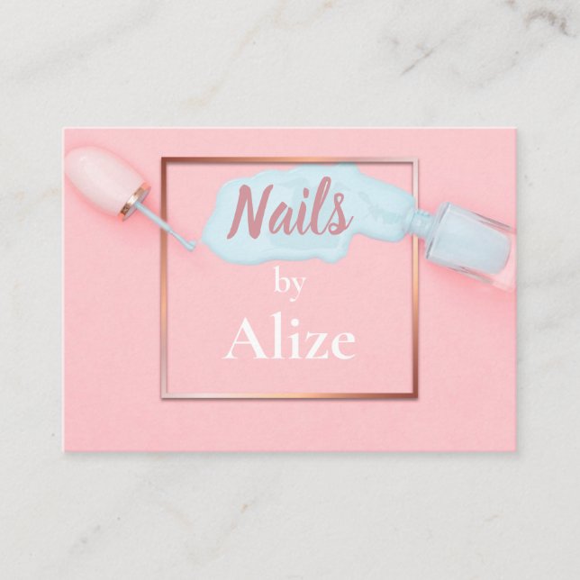 Elegante técnico de uñas de tarjetas de visita, sa (Anverso)