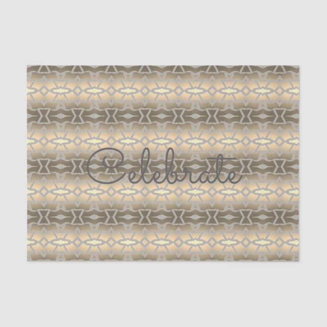 Elegante Tejido De Papel En Grises (Anverso)