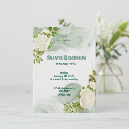 Elegante Temporada de Invitación a los 19 Años con