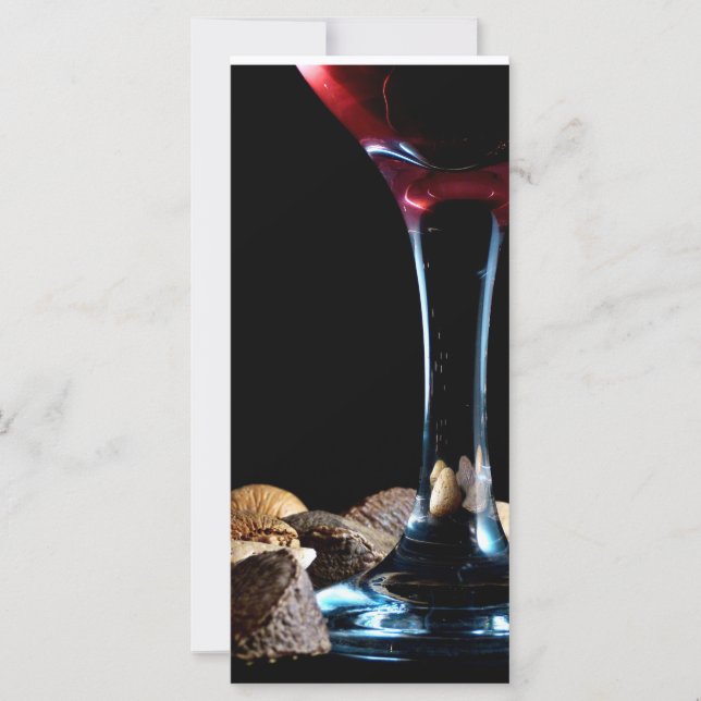 Elegante temporada festiva con vino y nueces (Anverso)