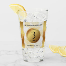 Elegante tercer aniversario Boda de cuero