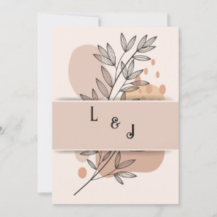 ELEGANTE TERRACOTTA BOHO INVITACIÓN DE BODA