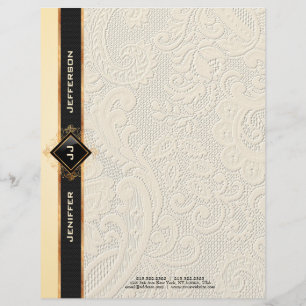 Elegante textura de encaje vintage Papel de estaci