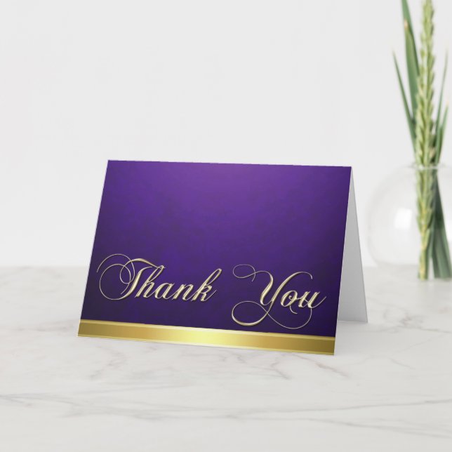 Elegante textura púrpura oro moderno Tarjeta de ag (Anverso)