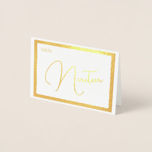 Elegante Tienda de Número de Mesa de Boda de Papel