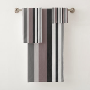 Elegante Tierra Tones Brown Savannah Stripes Patró
