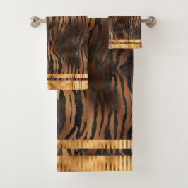 Elegante Tigre Imprimir Moda de vidrio metálico de