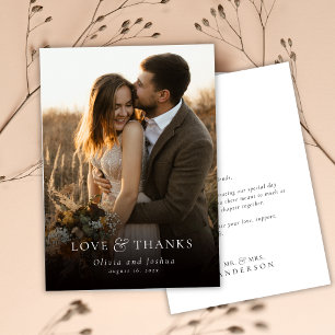 Elegante Tipografía de Amor y Agradecimiento Foto
