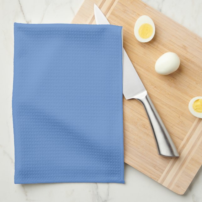 Elegante toalla de Nova Azul para la cocina (Doblado Cuarto)