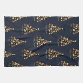 Elegante toallas de cocina de árbol de Navidad