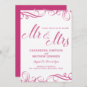 Elegante todo en una boda invitaciones   Rosa cali