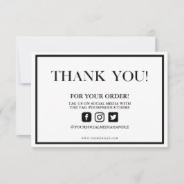 Elegante tradicional Gracias Personalizado Media I