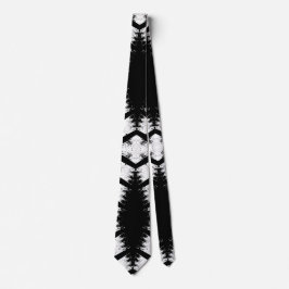 Elegante traje tribal de corbata negro y blanco pa