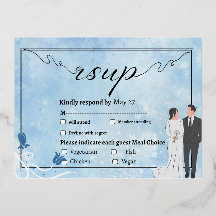 Elegante tulipán floral invitación a la boda Tarje