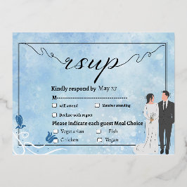 Elegante tulipán floral invitación a la boda Tarje