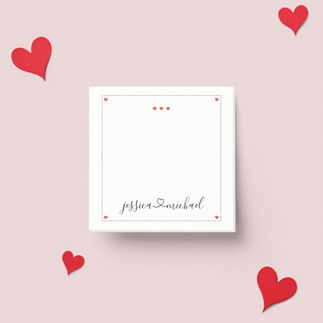 Elegante unido por notas de la boda de amor a favo (Personalized Elegance: Joined by Love Wedding Post-it Notes 💍)