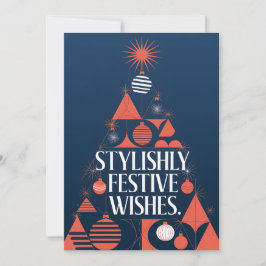 Elegante vacaciones - Tarjeta de Navidades