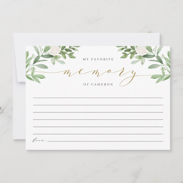 Elegante vegetación Mi recuerdo favorito de la nov (Anverso)