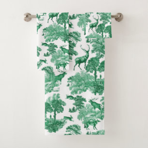 Elegante venado verde veneciano venado de tela fra